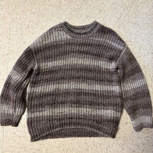 Tan and brown sweater